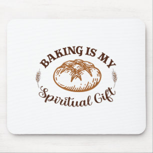 Baking Is My Sritual Gift Funny Bake Lover Pastry  Mouse Pad