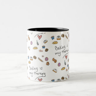 Baking Is My Therapy, Illustration Mug
