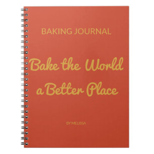 Baking Journal Terracotta & Mustard Yellow 