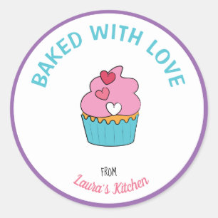Baking Labels Personalised With a Name
