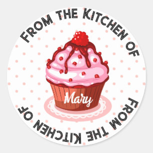 Baking labels/stickers From the kitchen of Classic Round Sticker