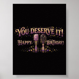 Baking Lover Birthday Celebration Poster