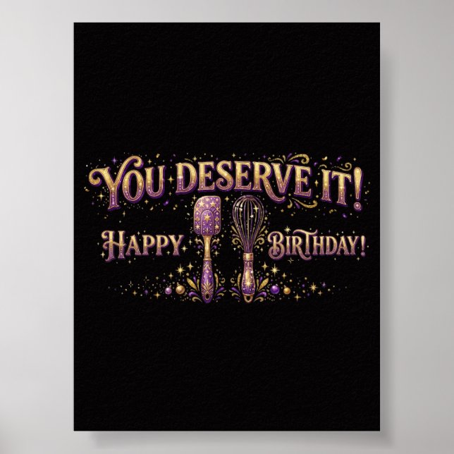 Baking Lover Birthday Celebration Poster (Front)