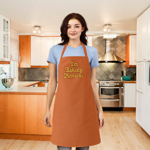 Baking Memories orange brown Apron