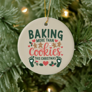 Baking More Than Cookies This Christmas Pregnancy Ceramic Tree Decoration