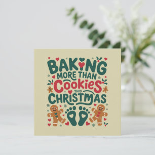 Baking More Than Cookies This Christmas Pregnancy Holiday Card