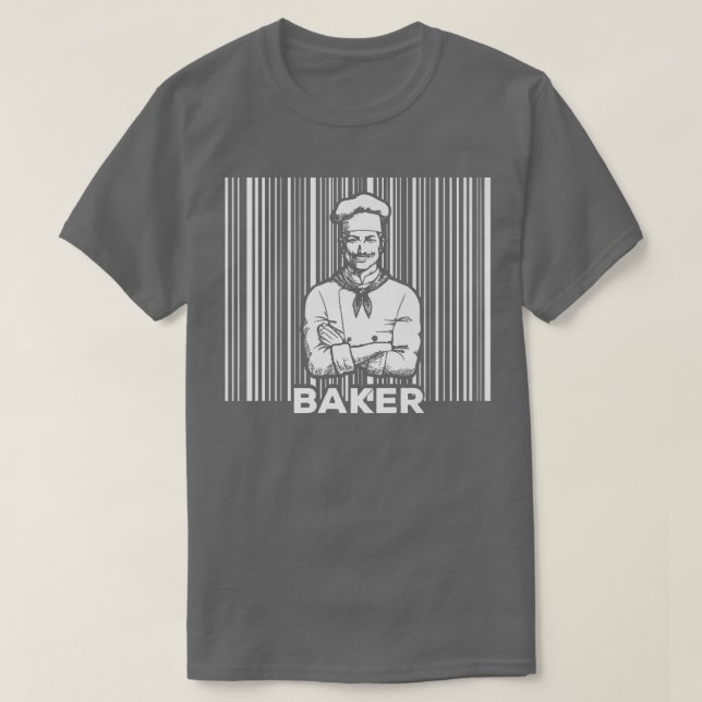 Baking Muffins Cookie Cakes Pastries  Barcode Bake T-Shirt (Design Front)
