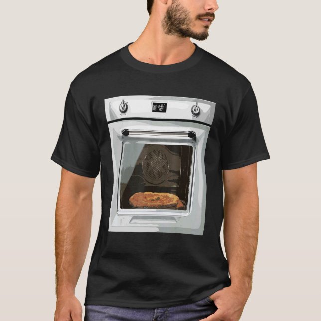 Baking Oven Costume Halloween Silvester Hot Furnac T-Shirt (Front)