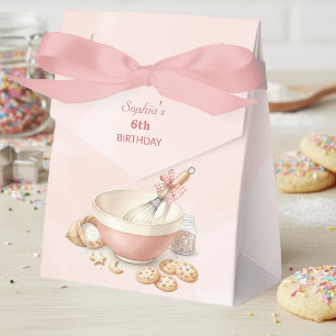 Baking Party Birthday Girls Pink Whisk & Bawl Favour Box