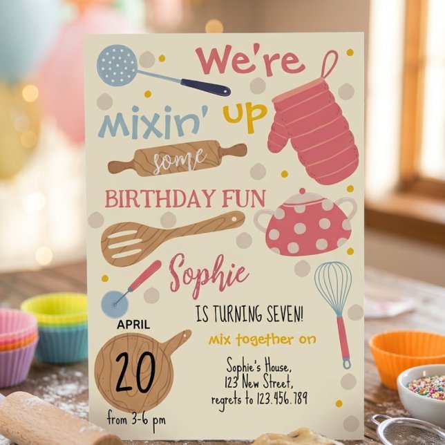 Baking party Birthday Invitation (Creator Uploaded)