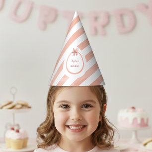 Baking Party Girls Birthday Fun Pink Pastel Hat