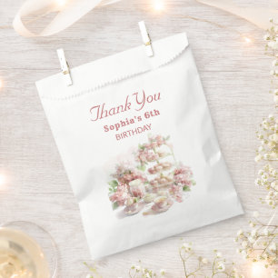 Baking Party Girls Birthday soft pastel cupcakes Favour Bags
