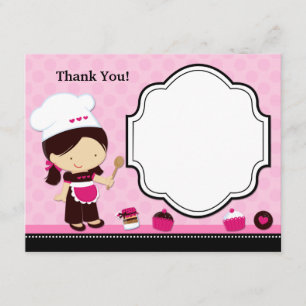 Baking Party Thank You Card