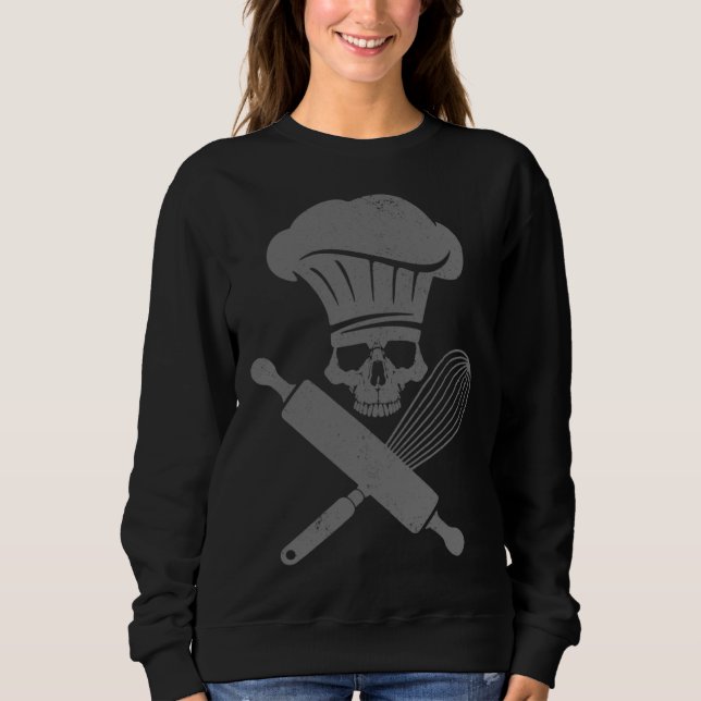 Baking Pastry Chef Cooking Baker Sweatshirt (Front)