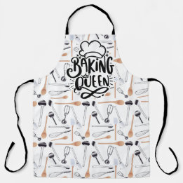 Baking Queen All Over Print Apron