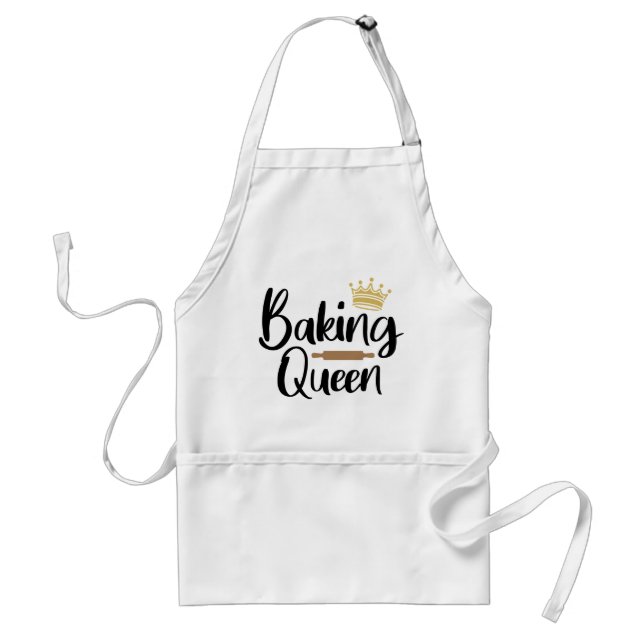Baking Queen // Fun Baking Quote Standard Apron (Front)