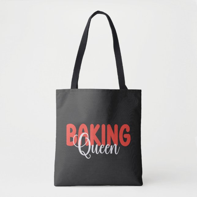Baking queen tote bag (Front)