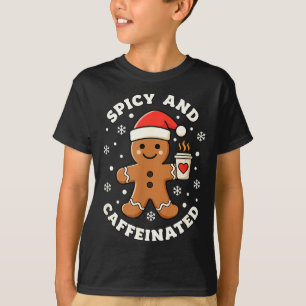 Baking Scy And Caffeinated Gingerbread Coffee Chri T-Shirt