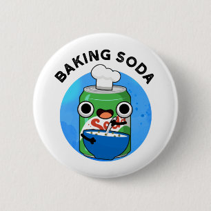 Baking Soda Funny Soda Pop Pun 6 Cm Round Badge