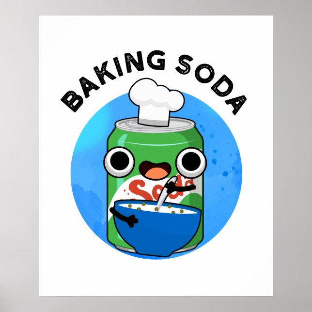 Baking Soda Funny Soda Pop Pun  Poster (Front)