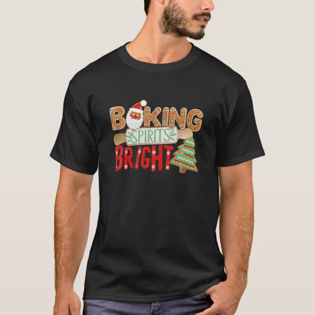 Baking Spirit Bright Doughnut Christmas Tree Xmas  T-Shirt (Front)