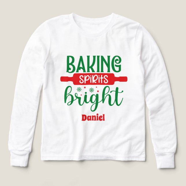 Baking spirits bright add name unisex (Design Front)