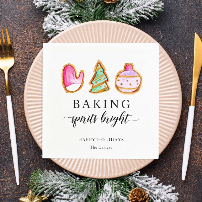 Baking Spirits Bright Baking Party Simple  Napkin (Creator Uploaded)