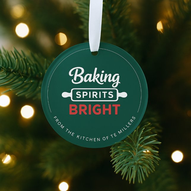 Baking Spirits Bright Christmas Acrylic Ornament (Creator Uploaded)