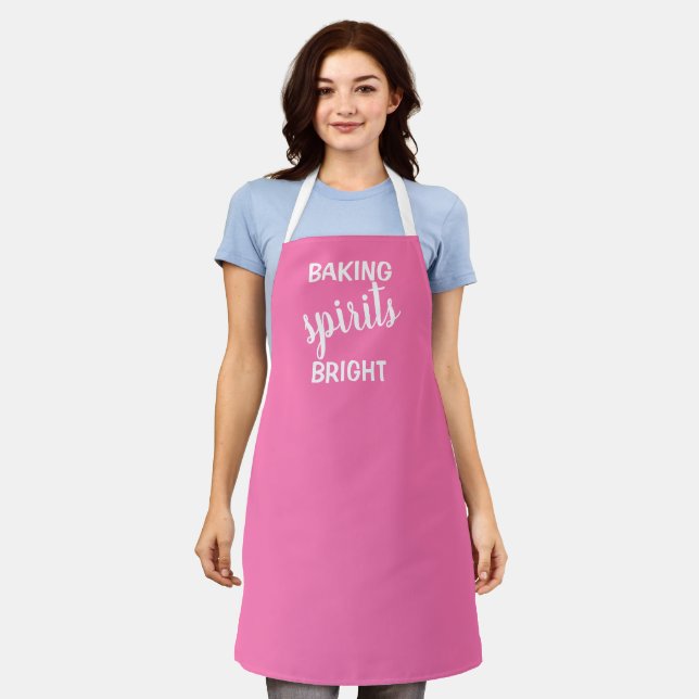 Baking Spirits Bright Christmas Apron (Worn)
