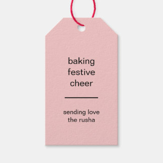 Baking Spirits Bright Christmas Baking Tag Design
