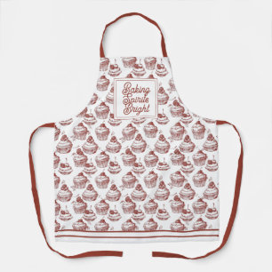 Baking Spirits Bright Christmas Cupcakes Apron