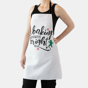 Baking Spirits Bright Christmas Holiday Fun Apron