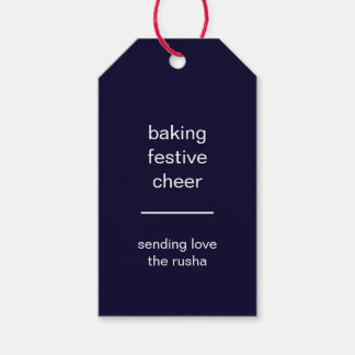 Baking Spirits Bright Christmas Holiday Tag Design