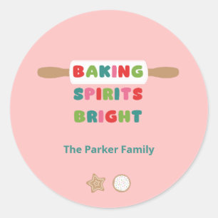 Baking Spirits Bright Christmas Stickers