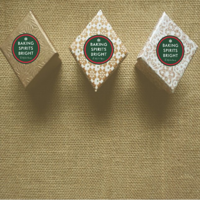 Baking Spirits Bright Classic Round Sticker (Creator Uploaded)