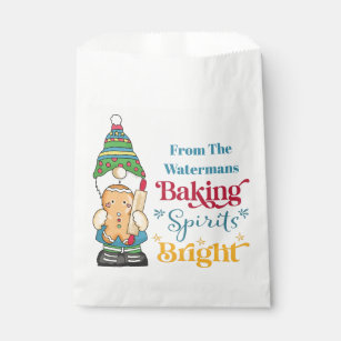 Baking Spirits Bright Cookie Christmas Holiday  Favour Bags