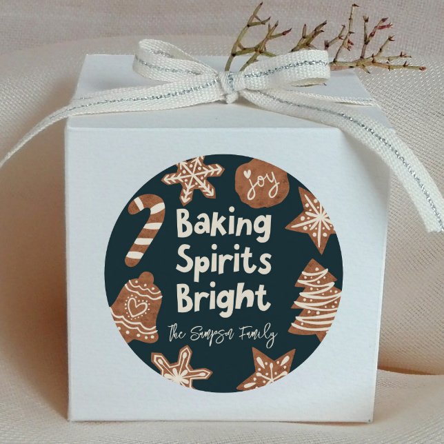 Baking Spirits Bright Cookie Exchange Gift Tag (Creator Uploaded)