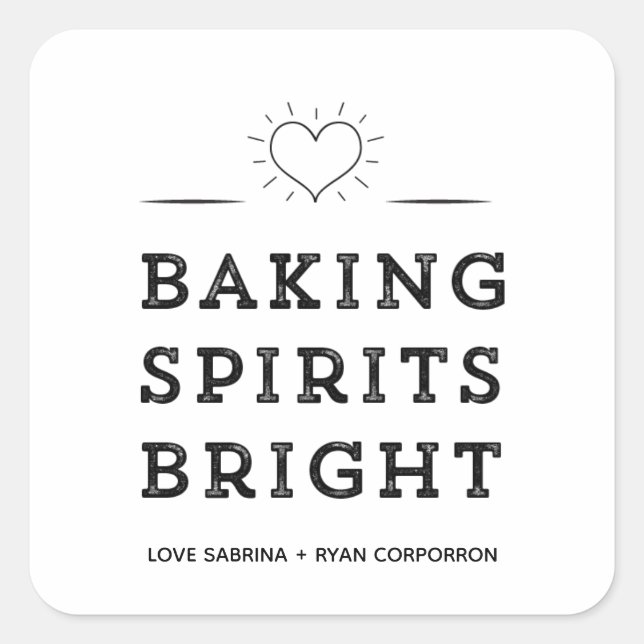 Baking Spirits Bright Cookie Exchange Stickers (Front)