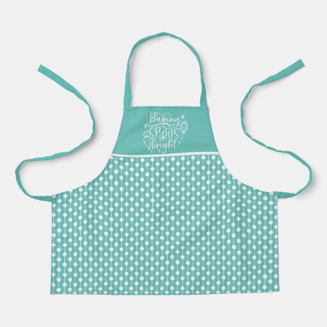 Baking Spirits Bright Festive Christmas Apron (Front)