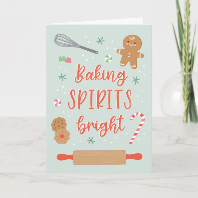 Baking Spirits Bright Greeting Card (Front)