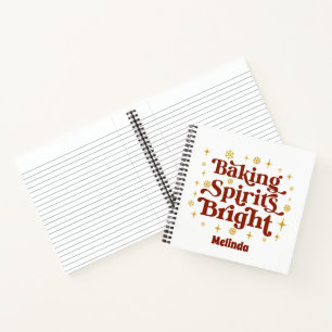 Baking Spirits bright kids add recipe Notebook