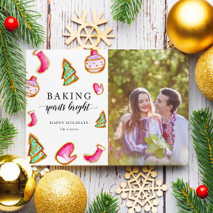 Baking Spirits Bright Photo Christmas Holiday Card
