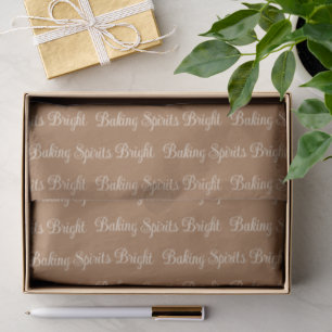 Baking Spirits Bright Rich Gingerbread Brown Tissue Paper