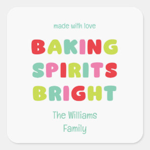 Baking Spirits Bright Sticker