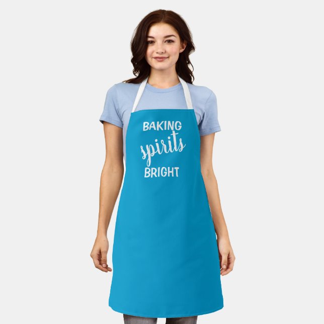 Baking Spirits Brights Christmas Apron (Worn)