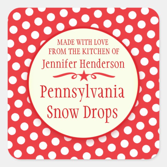 Baking stickers for cookie exchange or sale (Front)