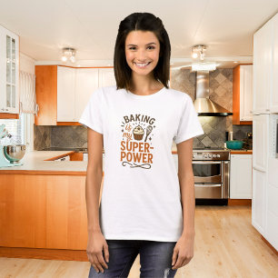 Baking Supwerpower orange brown T-Shirt