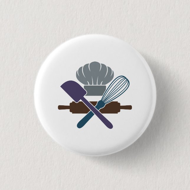 Baking Tools Cooking Lover Funny Chef Culinary 3 Cm Round Badge (Front)