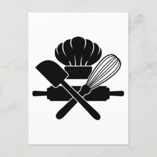 Baking Tools Cooking Lover Funny Chef Culinary Postcard