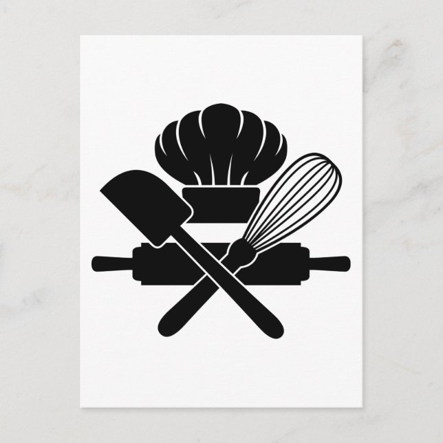 Baking Tools Cooking Lover Funny Chef Culinary Postcard (Front)